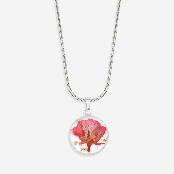 Pressed Birth Flower Necklace