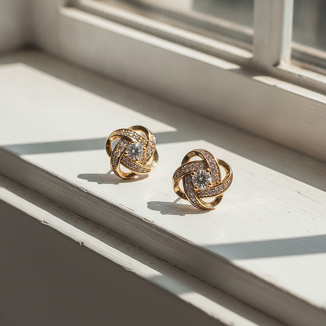 フルール・ジルコニアピアス