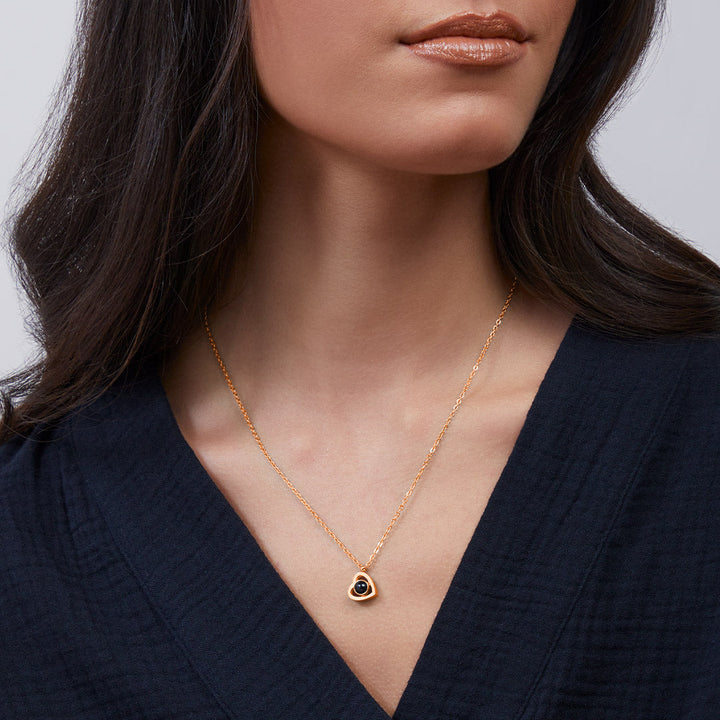 Collar con foto en forma de corazón personalizado