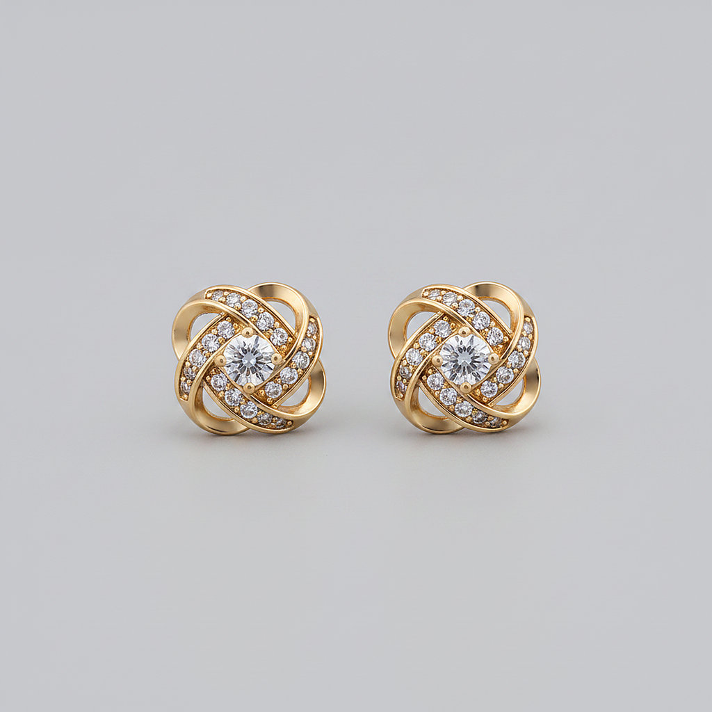 Fleur Zirconia Earrings