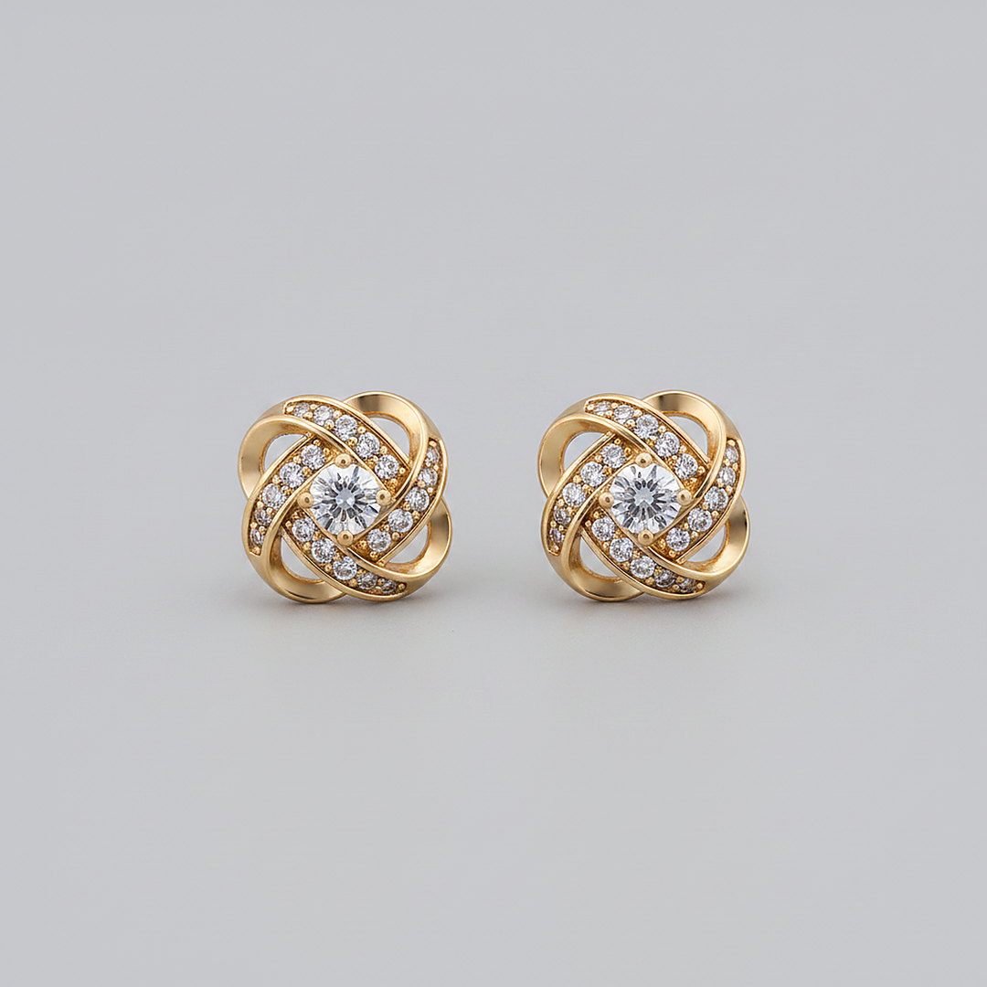 フルール・ジルコニアピアス