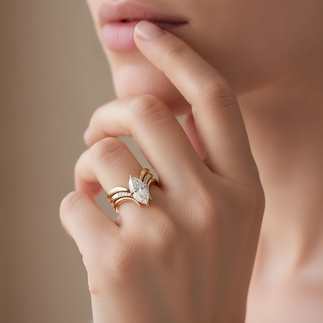Bague Giselle dorée