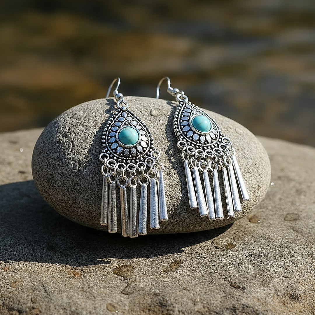 Boucles d’oreilles Sabine turquoise
