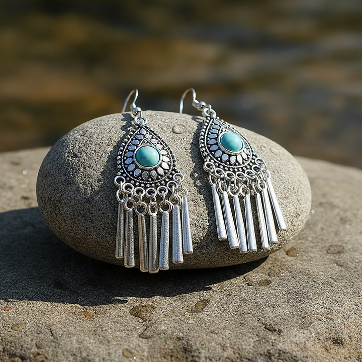 Boucles d’oreilles Sabine turquoise