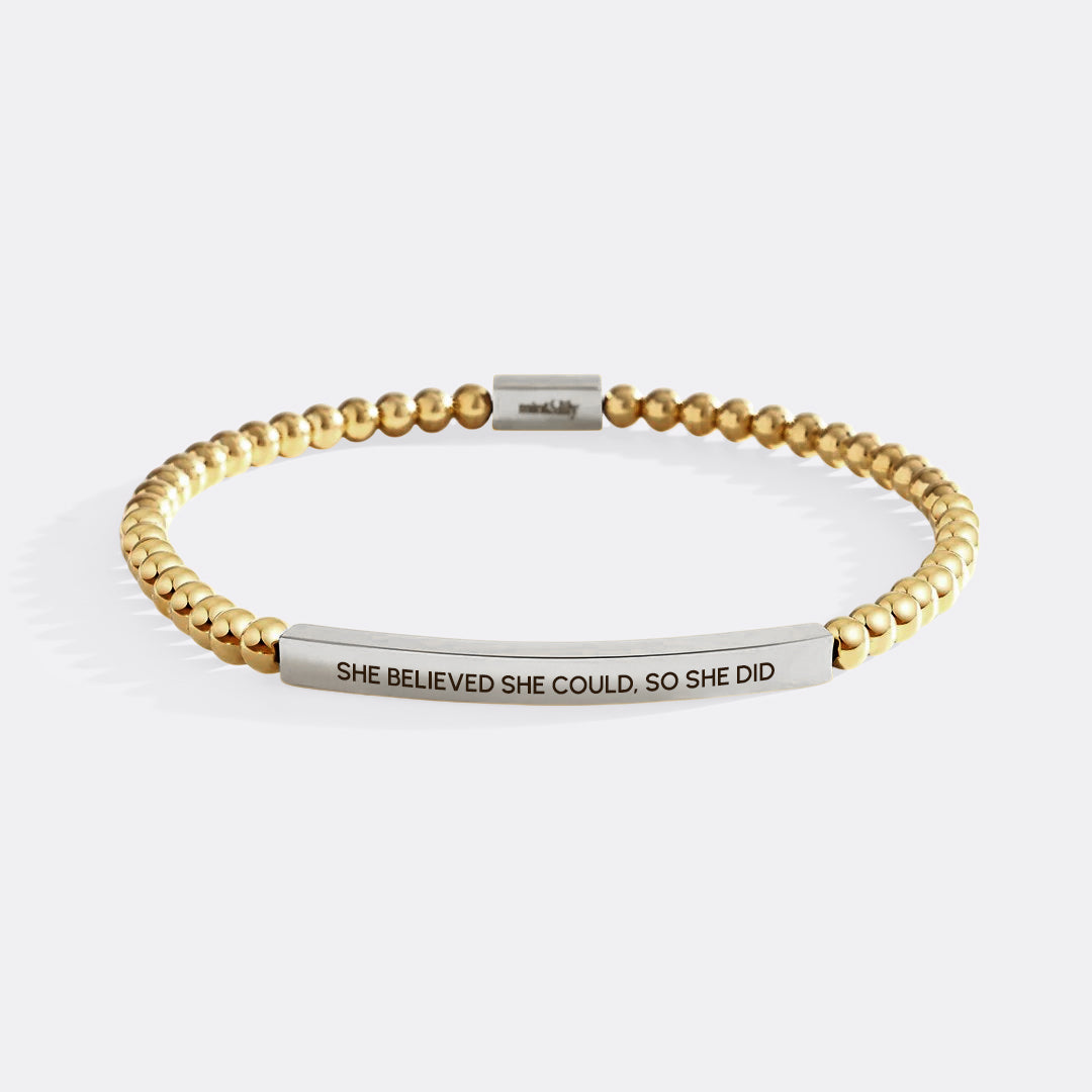 Bracciale Inspire con perline Credeva di poterlo fare, quindi l'ha fatto