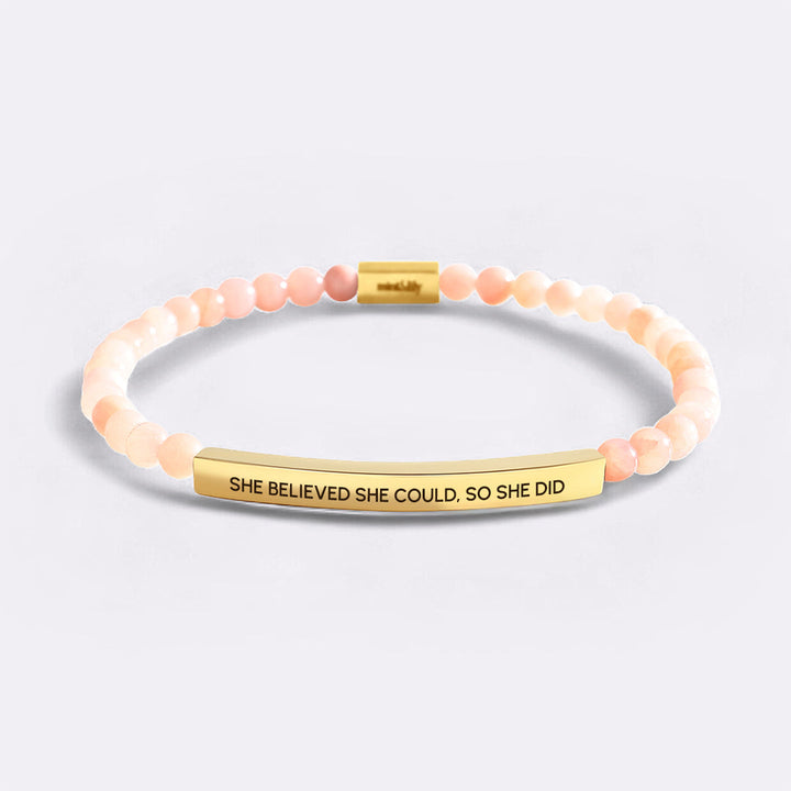 Bracciale Inspire con perline Credeva di poterlo fare, quindi l'ha fatto