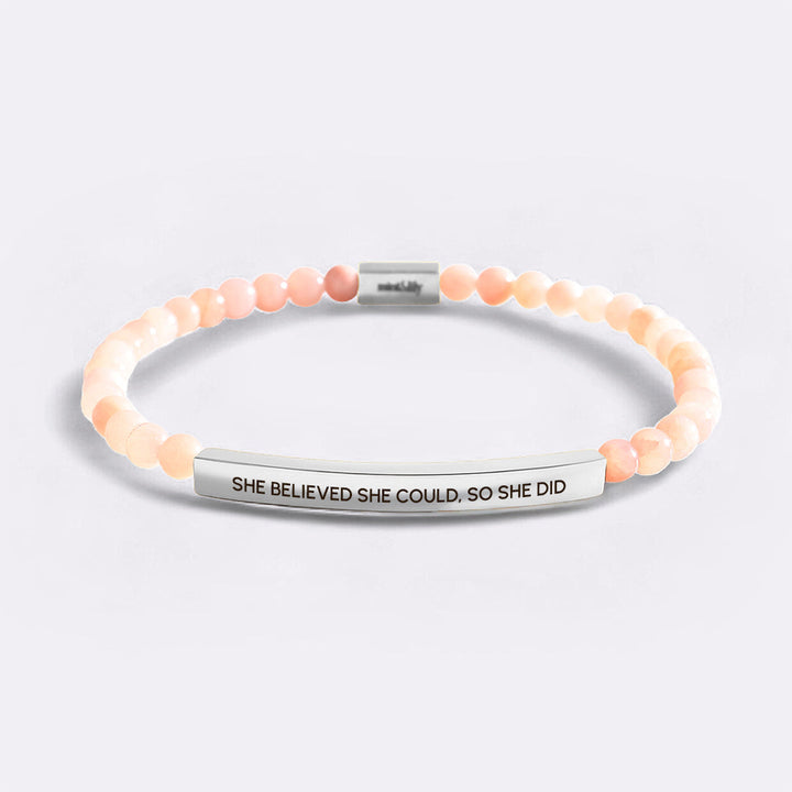 Bracciale Inspire con perline Credeva di poterlo fare, quindi l'ha fatto
