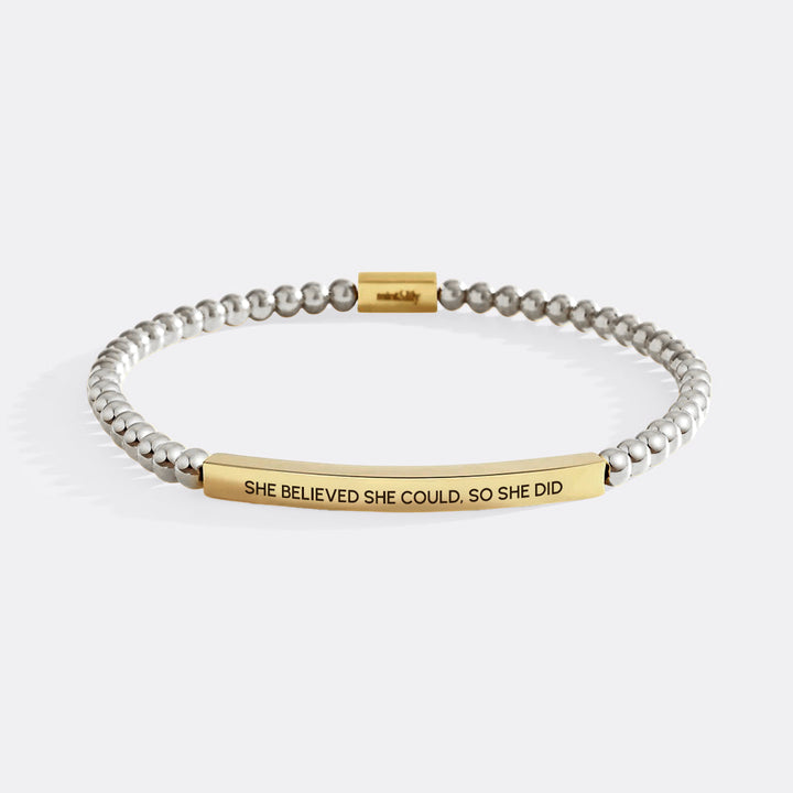 Bracciale Inspire con perline Credeva di poterlo fare, quindi l'ha fatto