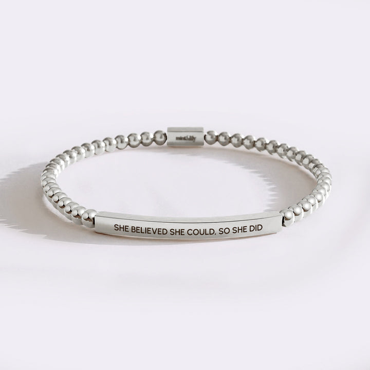 Bracciale Inspire con perline Credeva di poterlo fare, quindi l'ha fatto