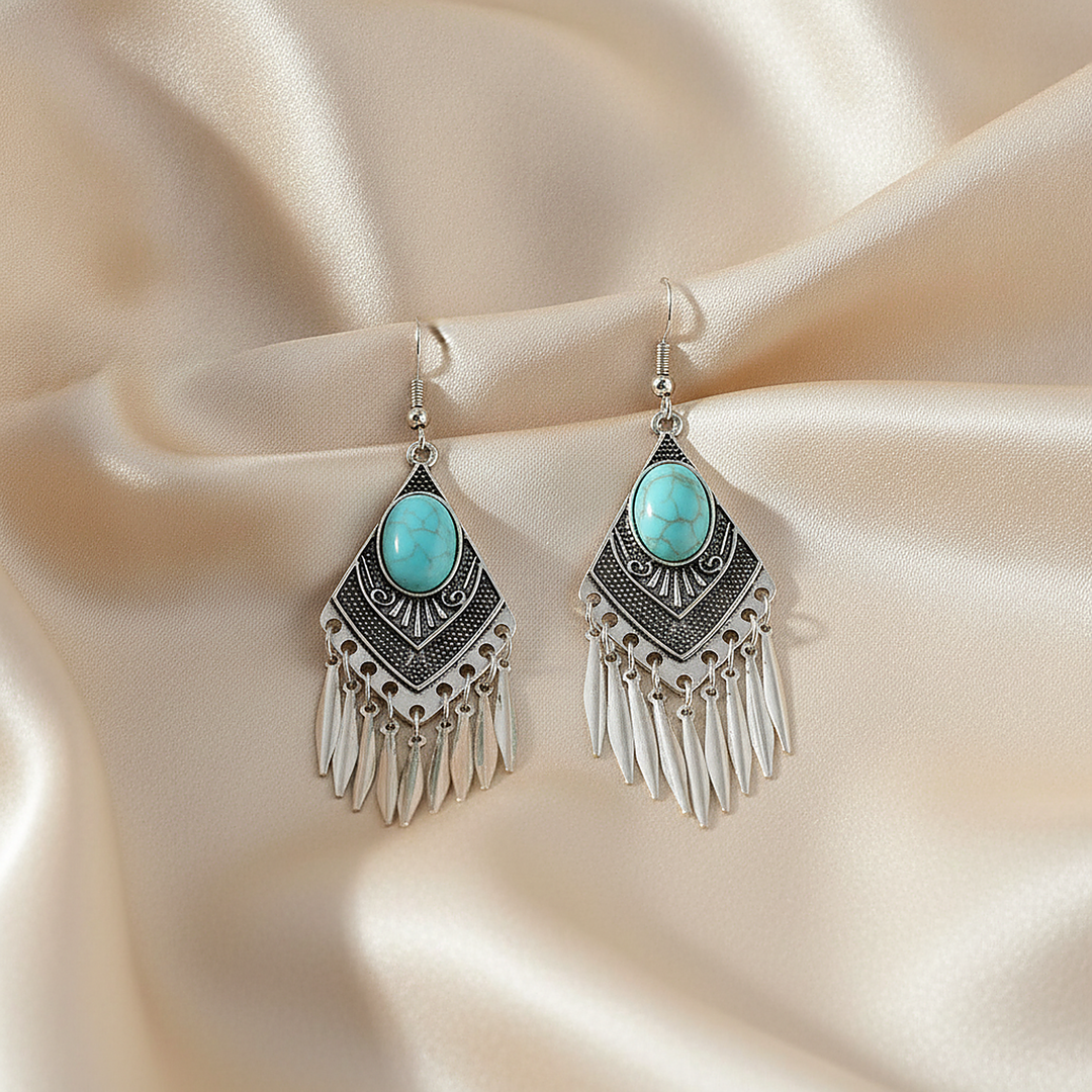Boucles d’oreilles Lucine turquoise