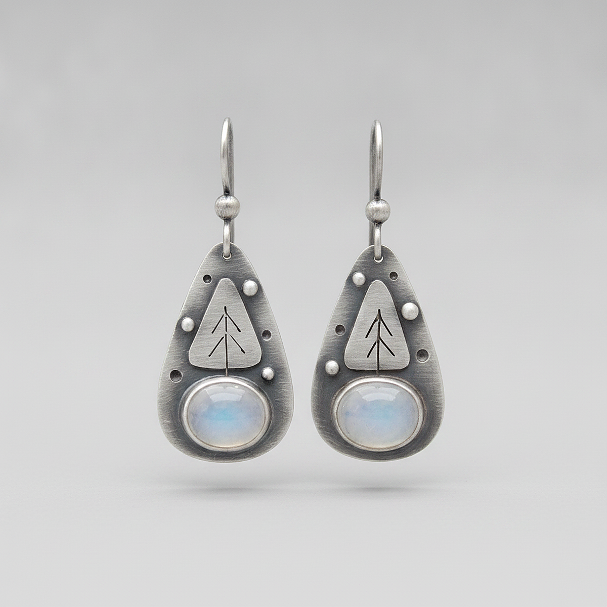 Boucles d’oreilles Blythe en pierre de lune
