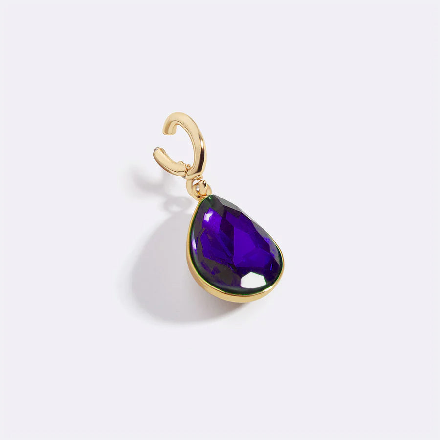 Csepp alakú születési köves medál