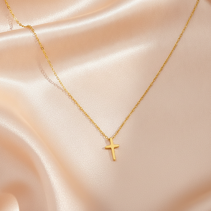 Klassieke Gouden Kruis Ketting