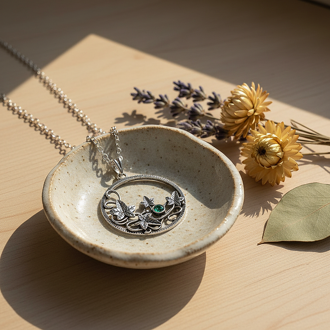 Delphine Emerald Necklace