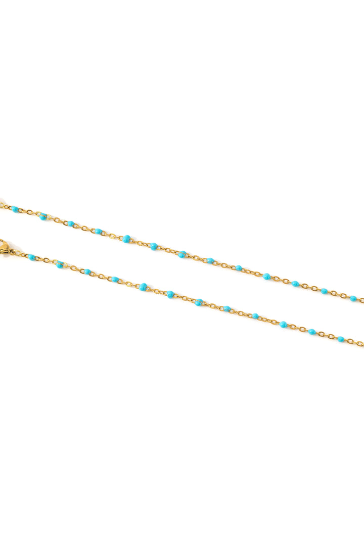 Turquoise Beaded Station Bracelet