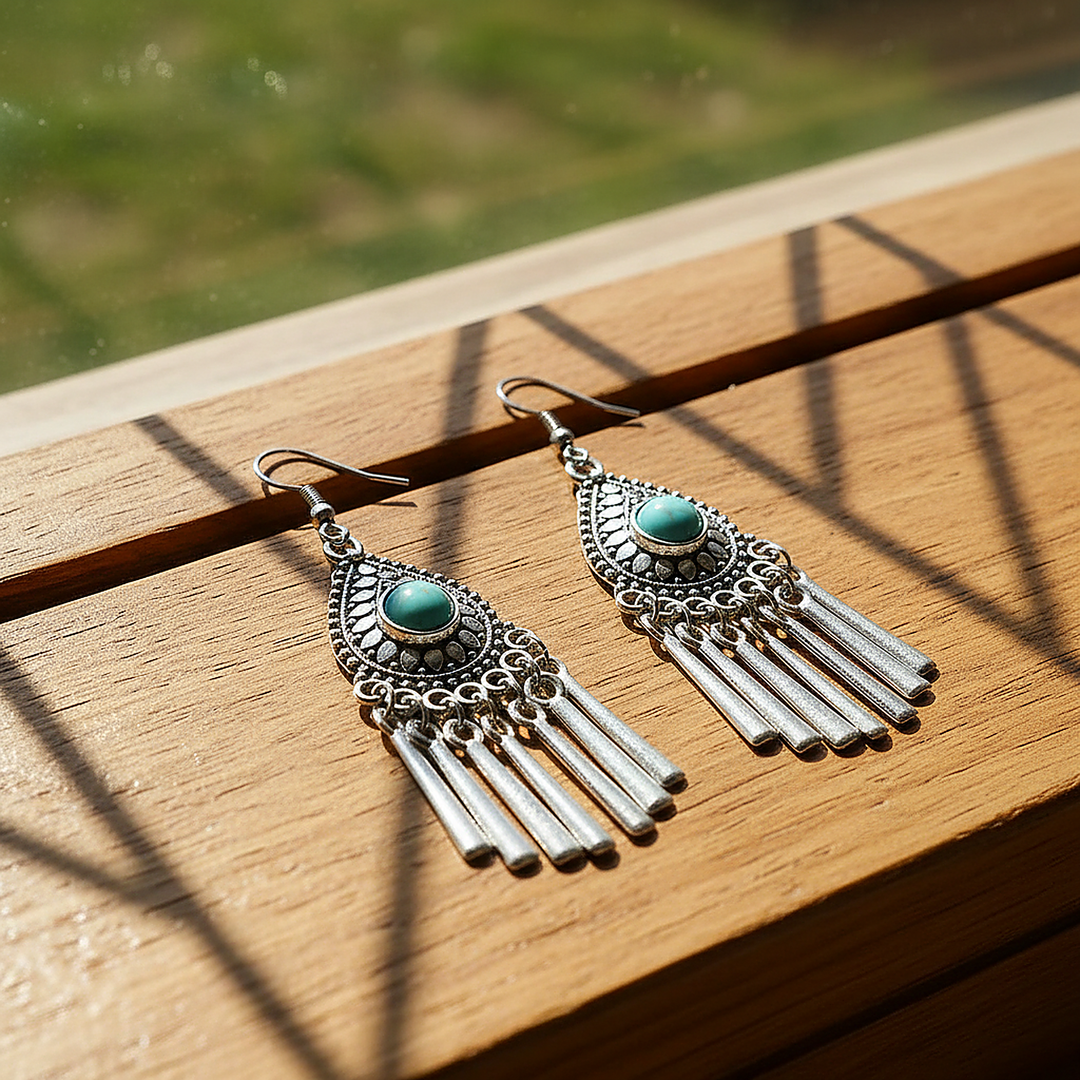 Boucles d’oreilles Sabine turquoise