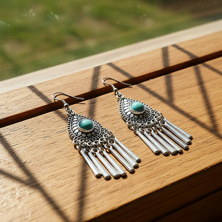 Boucles d’oreilles Sabine turquoise