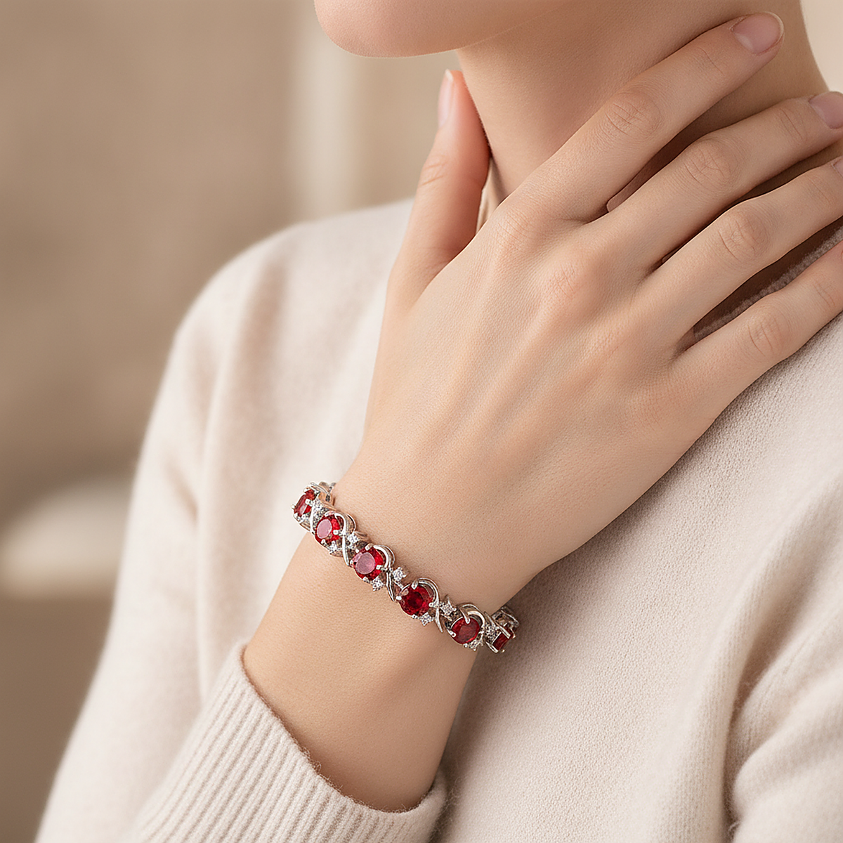 Oceane Ruby Bracelet