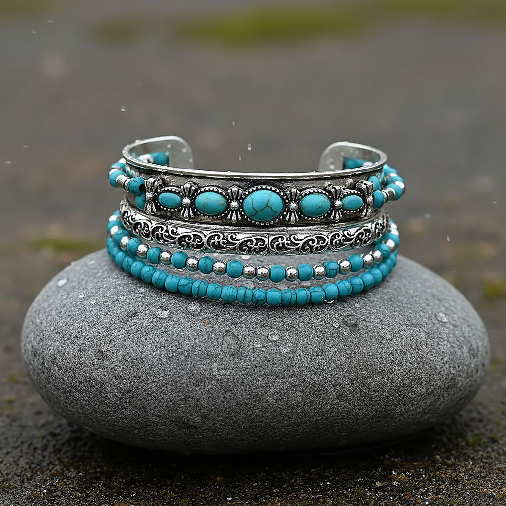 Tindra-turquoise armband