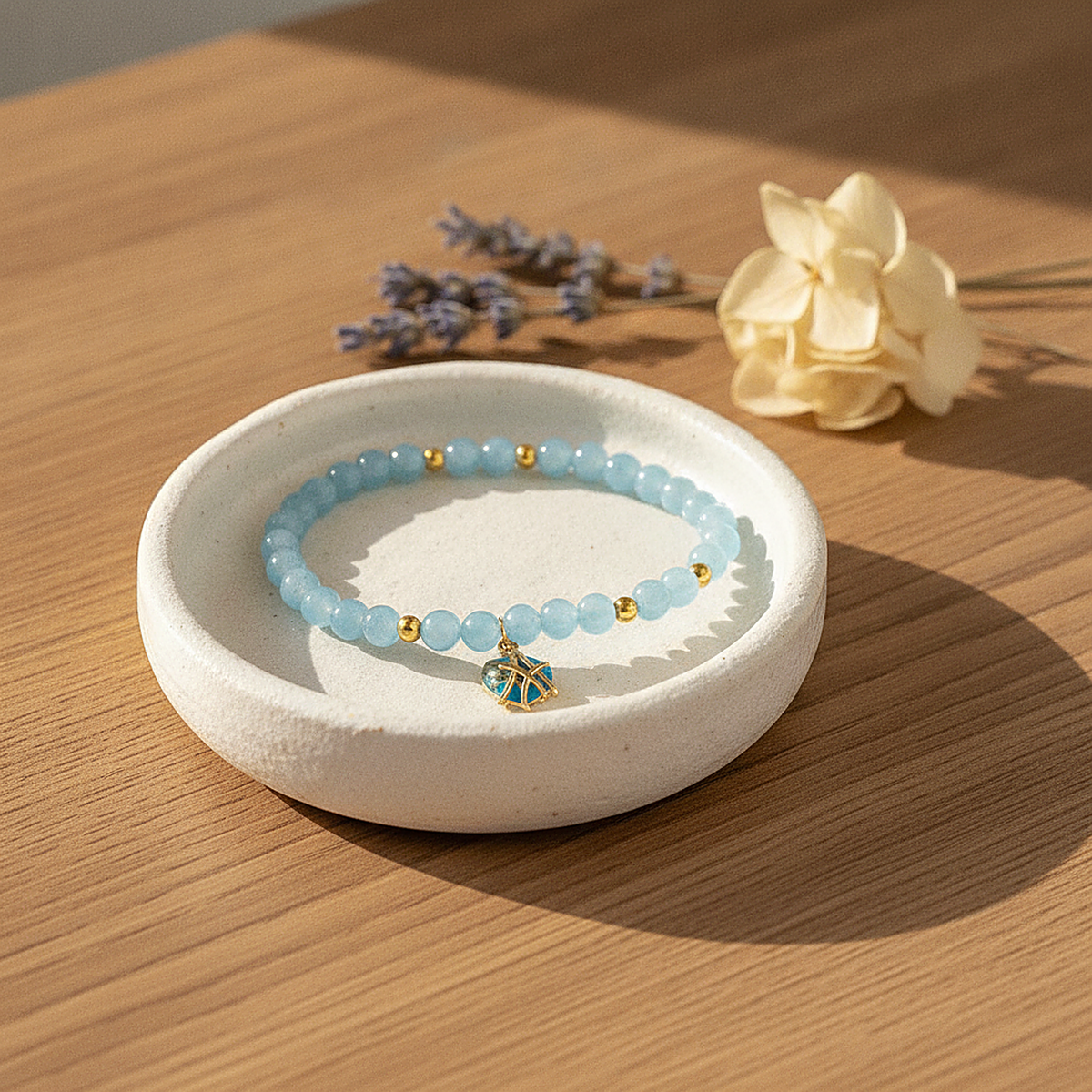 Opaline Aquamarine Bracelet