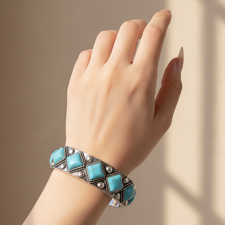 Bracelet turquoise imposant
