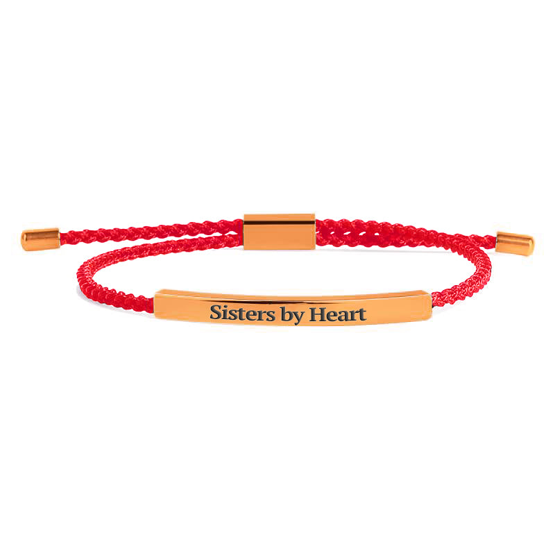 Niet door bloed zussen, maar door hart zussen Inspireer Armband