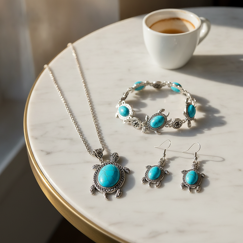 Parure de bijoux Cassia turquoise