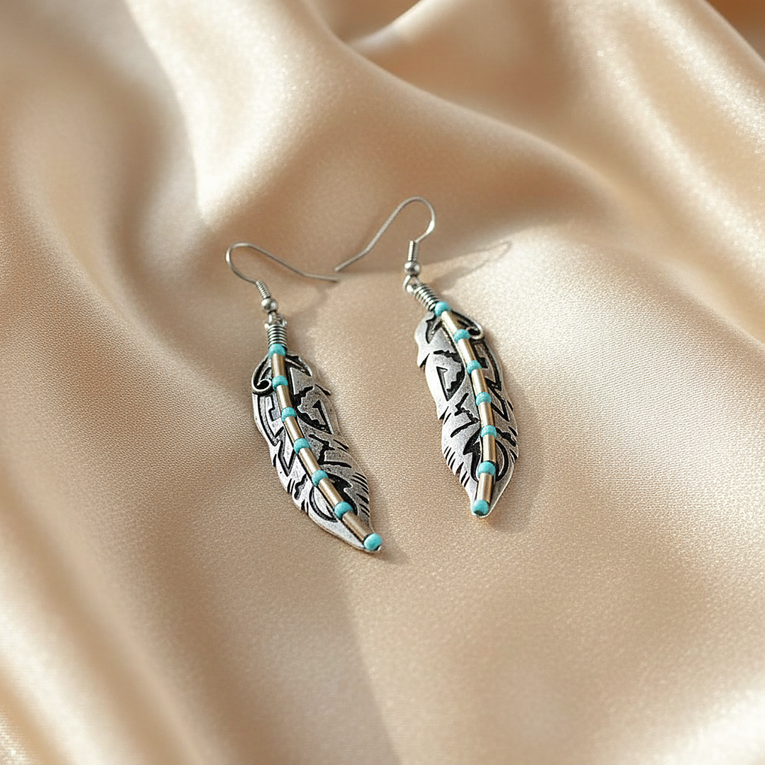 Pendientes de turquesa de Tesalia