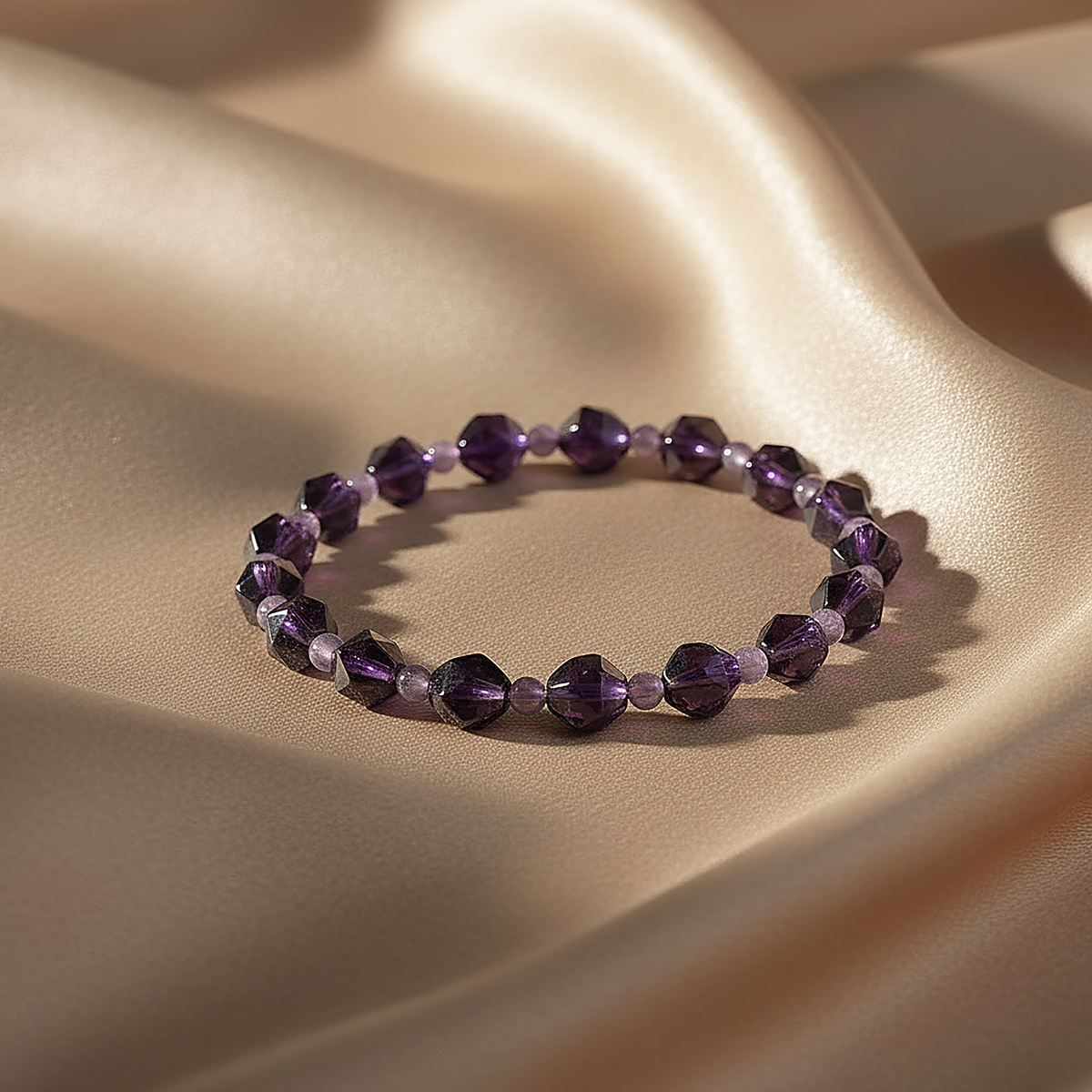 Bracelet Aurore en améthyste