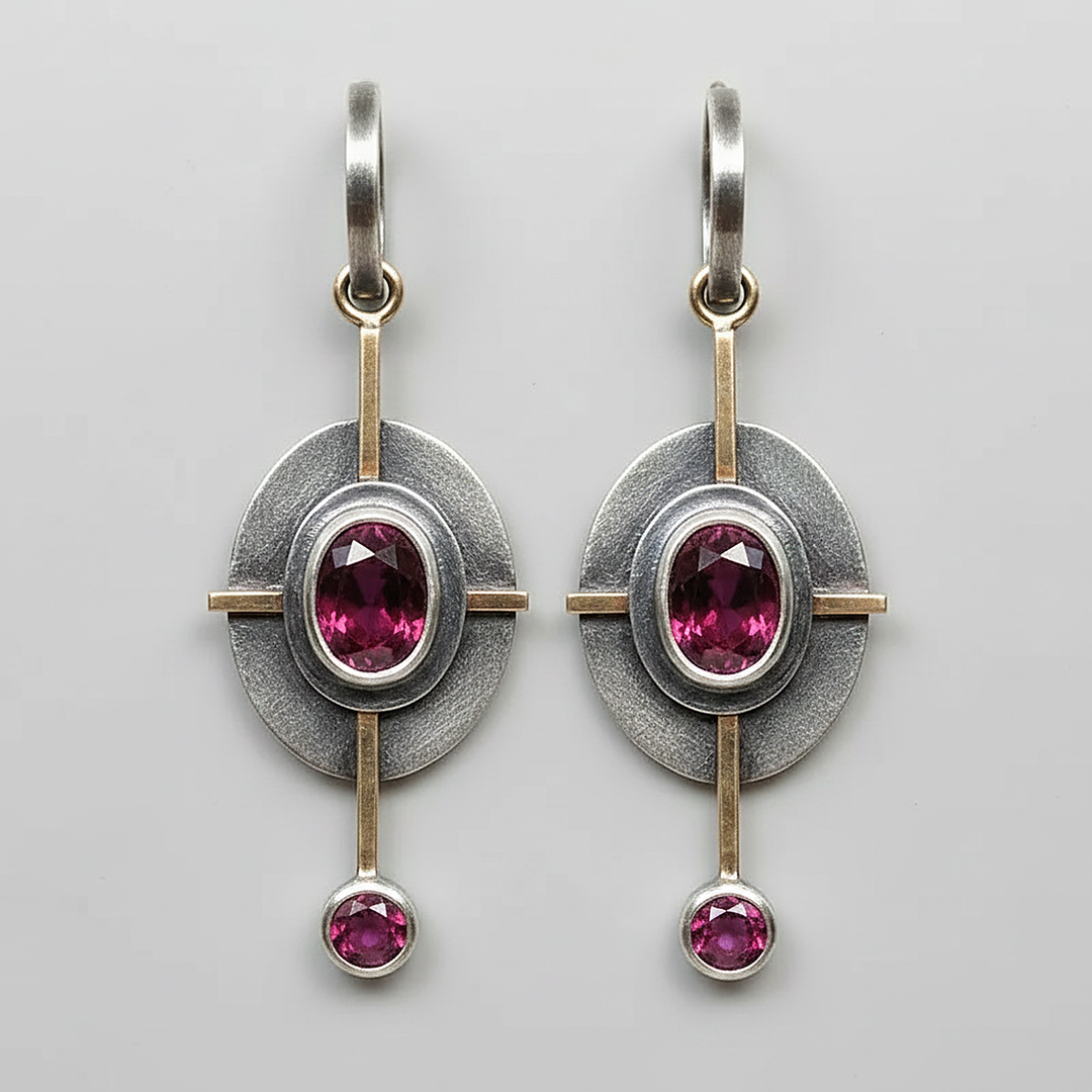 Albane Garnet Earrings