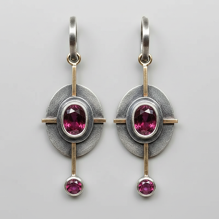 Albane Garnet Earrings