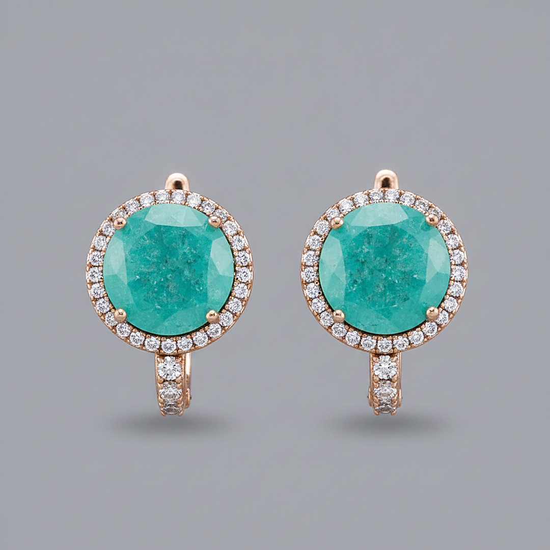 Boucles d’oreilles Giselle en zircone
