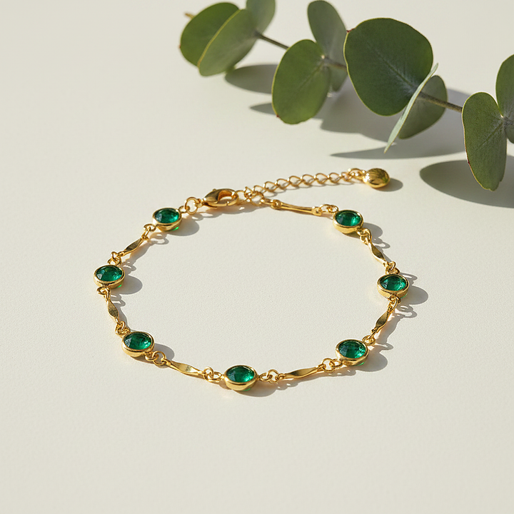 Marguerite Emerald Bracelet