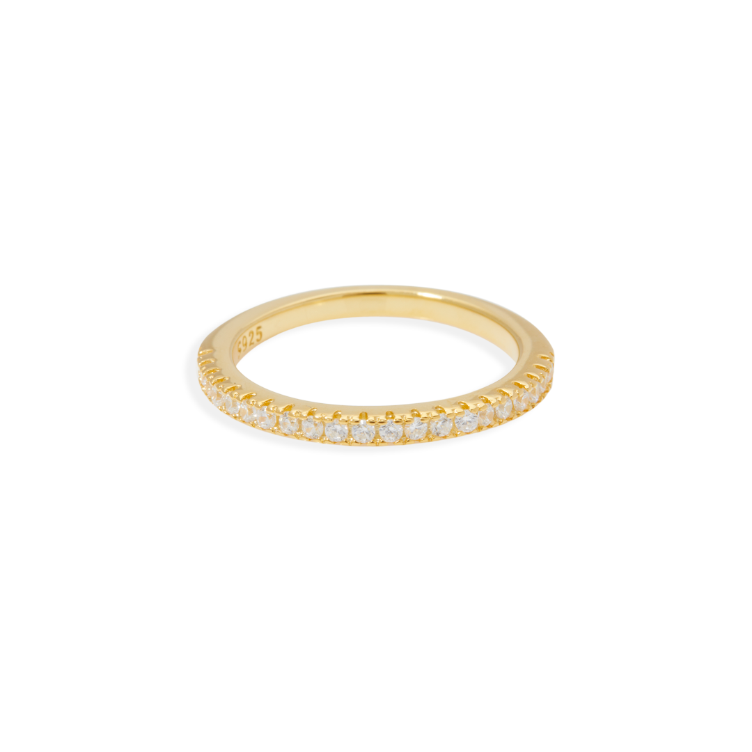 Anel Empilhável Eternity Micro Pavé