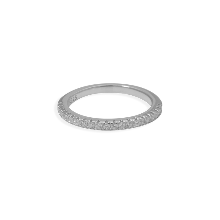 Anel Empilhável Eternity Micro Pavé