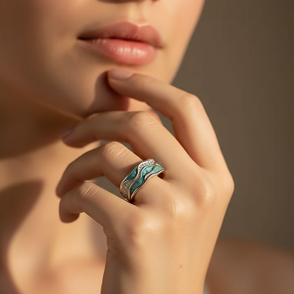 Bague Lucienne turquoise