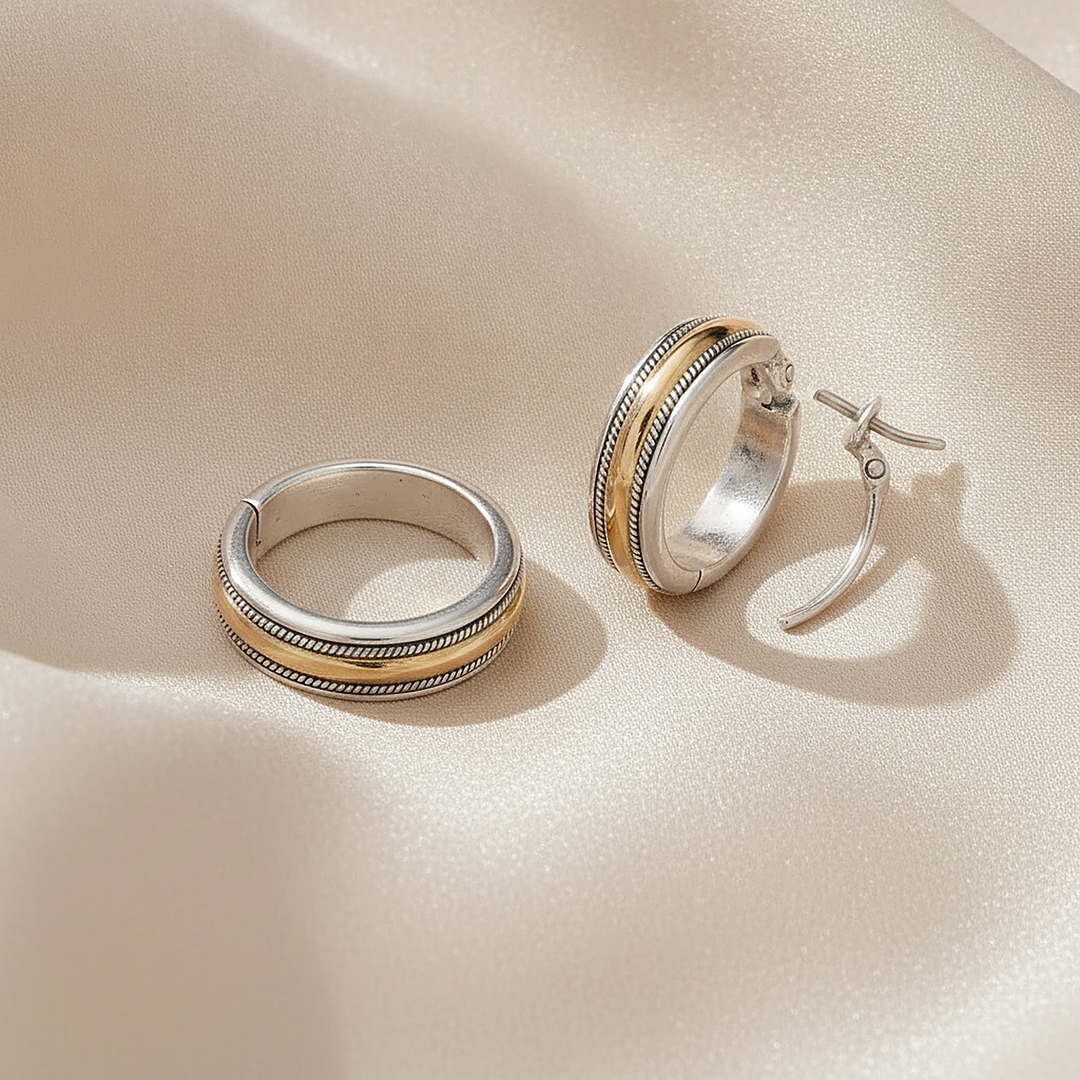 Lucine Gold Hoopsøreringer