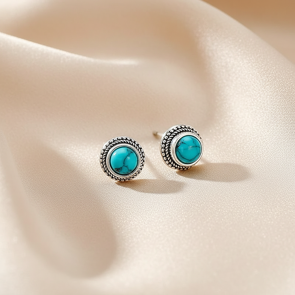 Boucles d’oreilles Greta turquoise