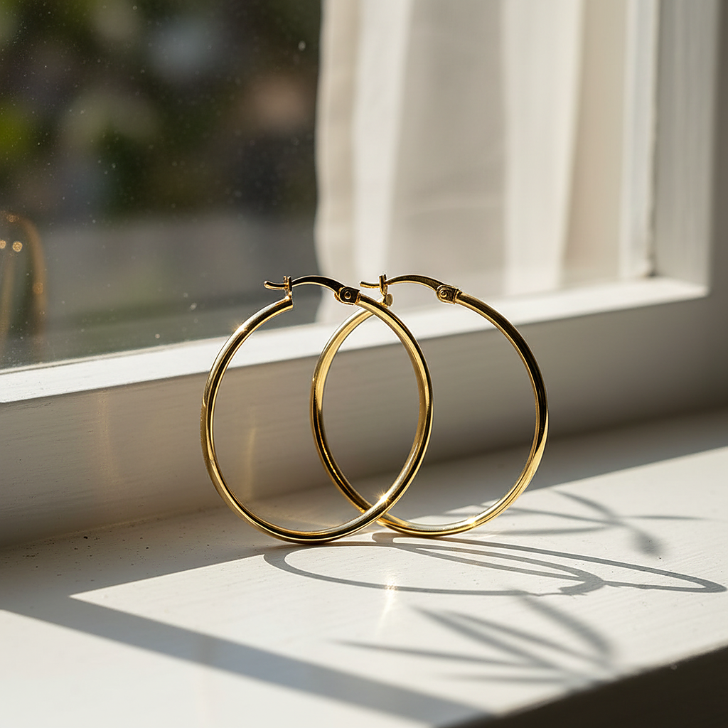 Boucles d’oreilles dorées Coralie