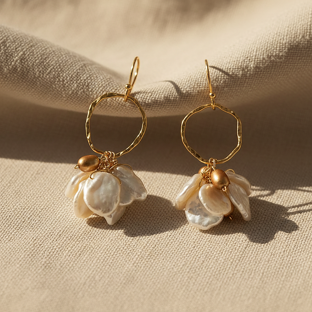 Boucles d’oreilles Linnea en perles