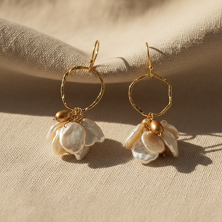 Boucles d’oreilles Linnea en perles