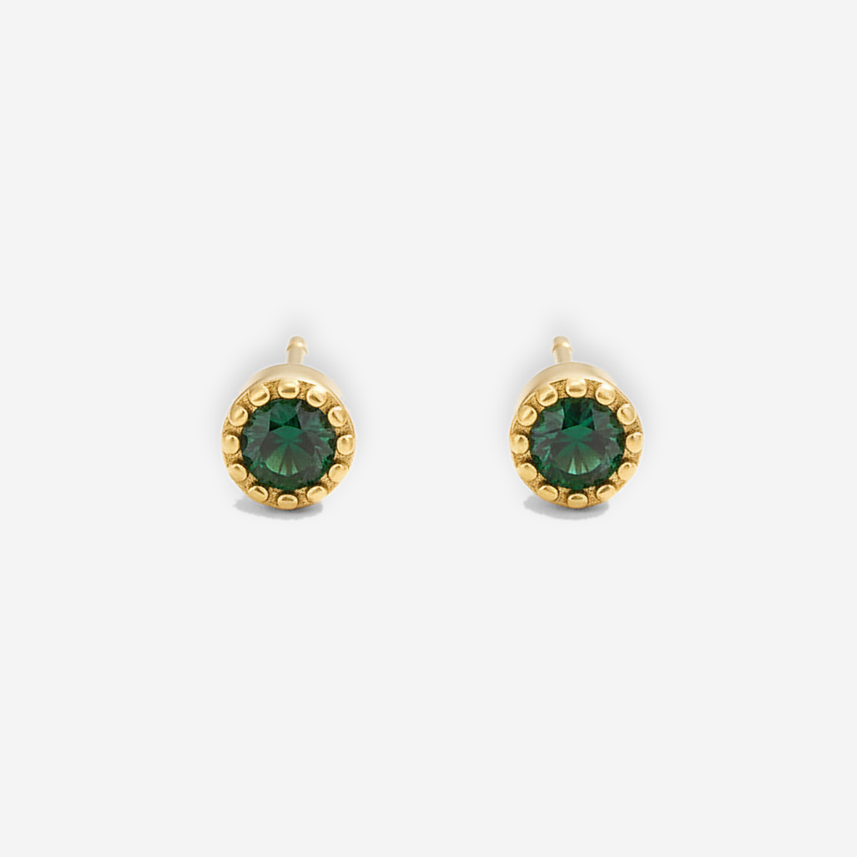 Emerald Green Crystal Studs