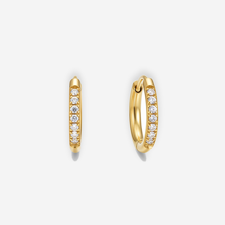 Eternity Pave Hoops