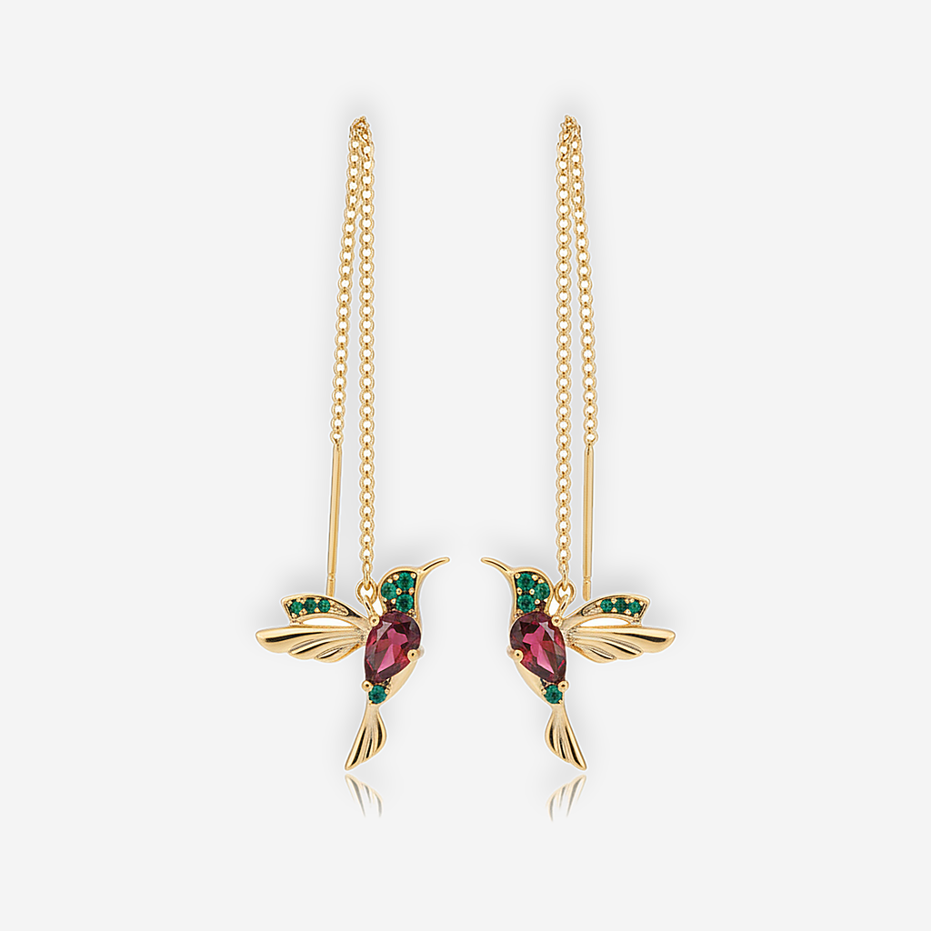 Hummingbird Crystal Earrings