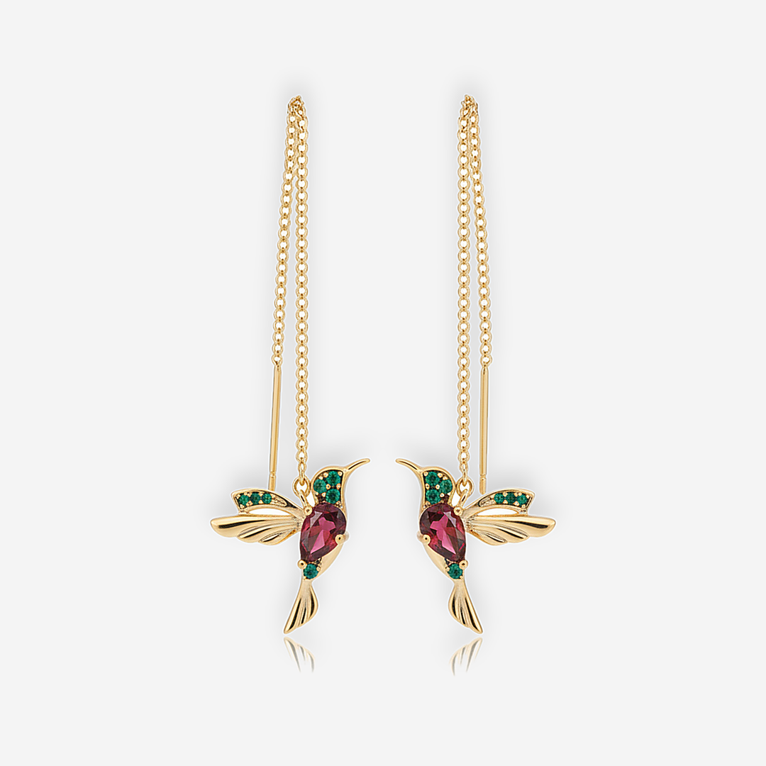 Hummingbird Crystal Earrings