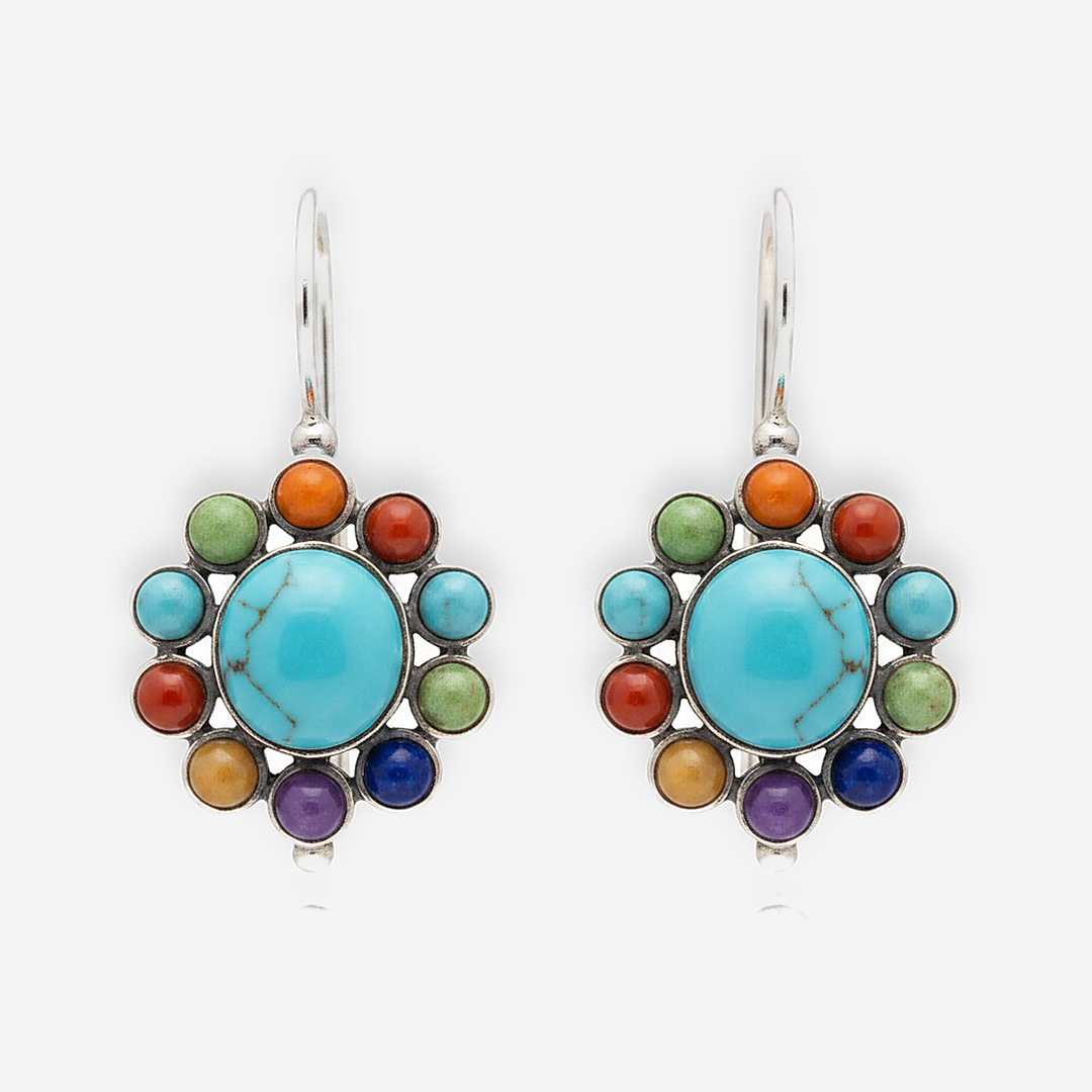 Boucles d’oreilles en turquoise