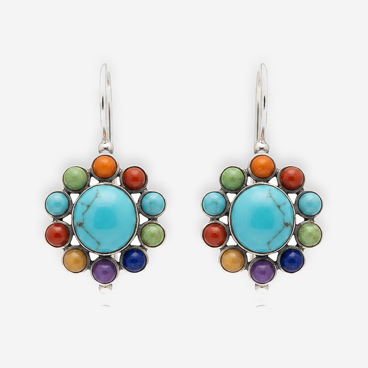 Boucles d’oreilles en turquoise