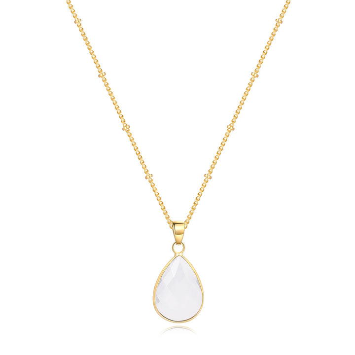 Birthstone Drop Pendant Necklace