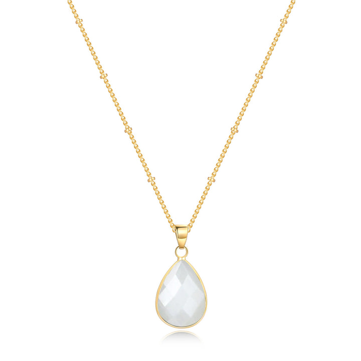 Birthstone Drop Pendant Necklace