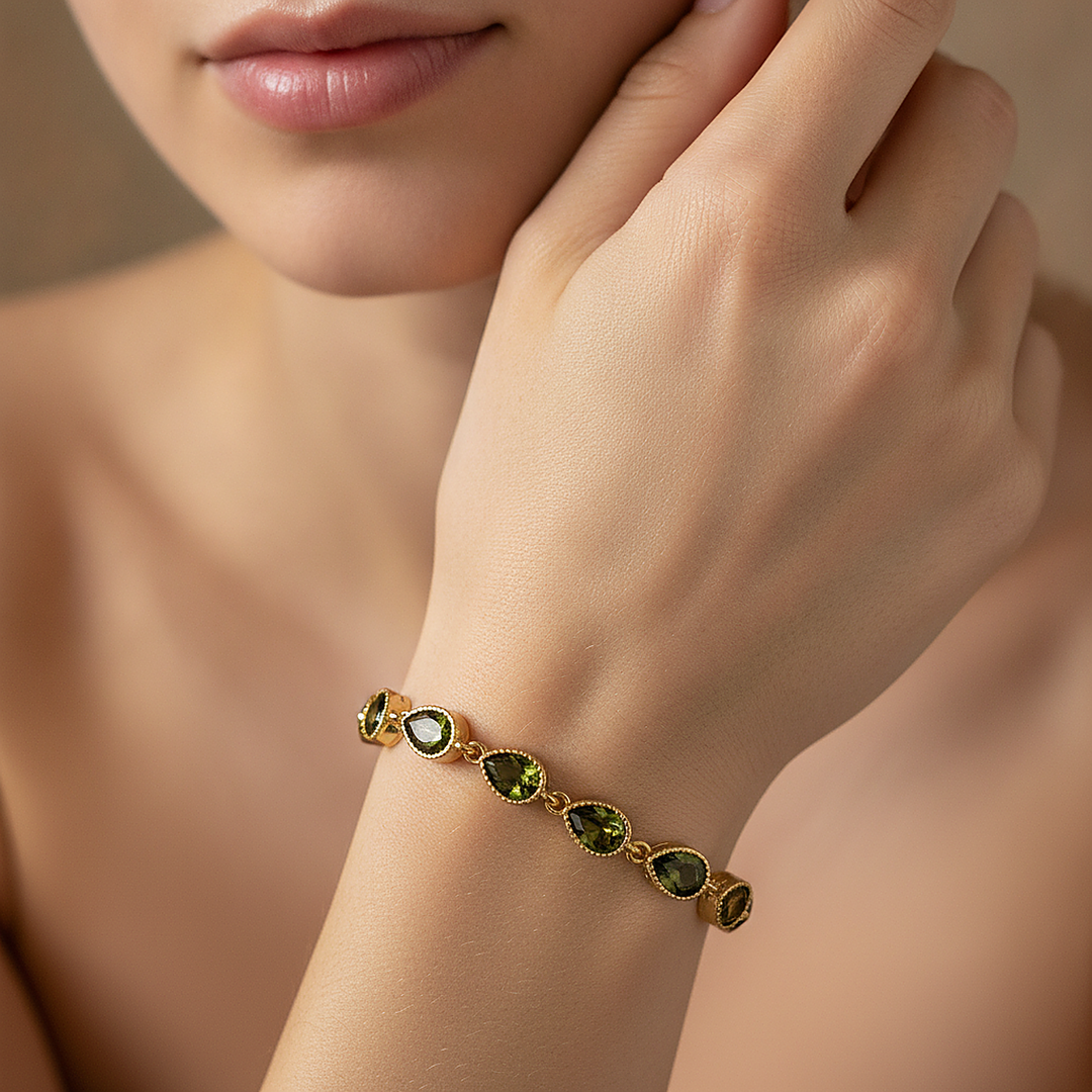 Camille Peridot Bracelet